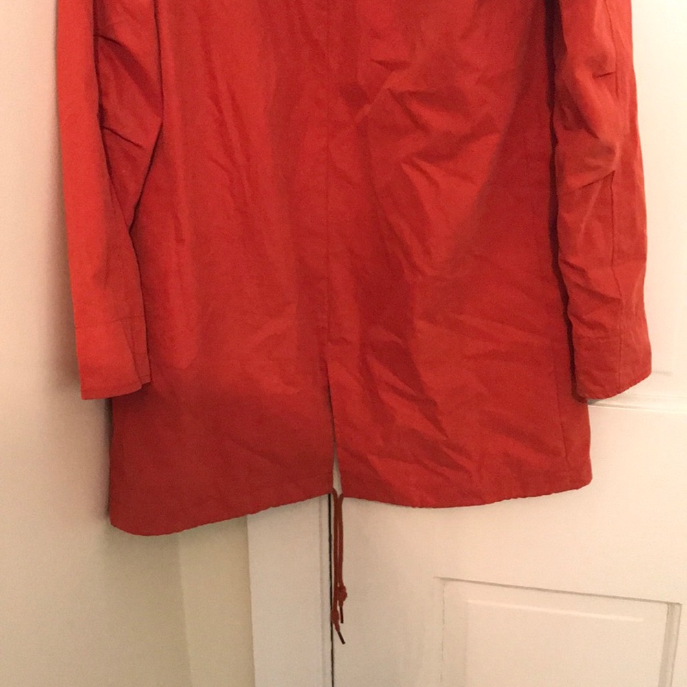Rustic orange jacket with hood - Picture 6 of 7